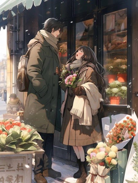 Милая аниме пара