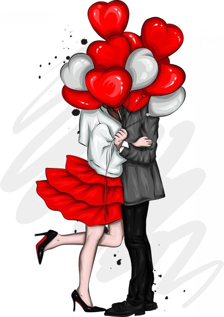 Иллюстрации на день влюбленных