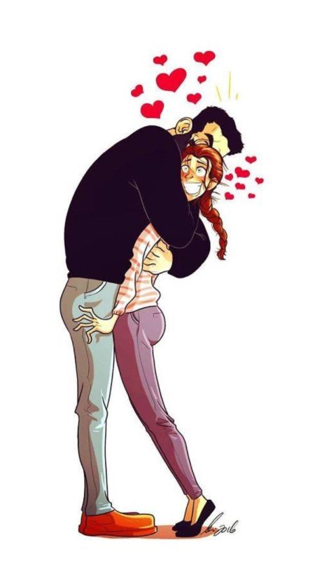Мультяшные влюбленные