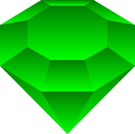 Алмаз и изумруд
