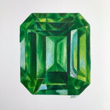 Изумруд рисунок
