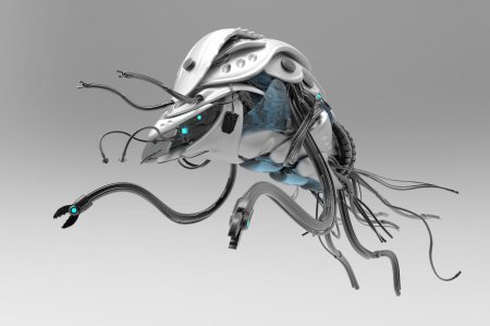 Робот с щупальцами