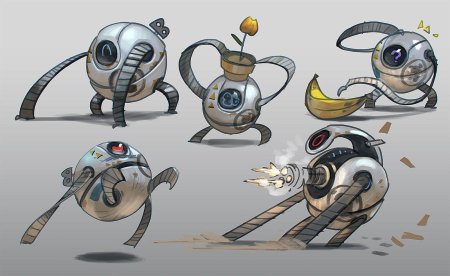 Робот рисунки