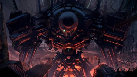 Робот титан арт киберпанк