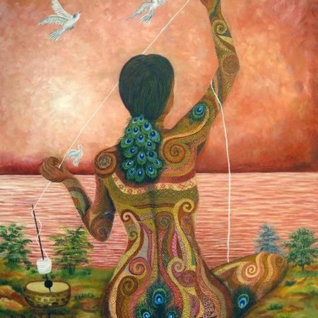 Йога живопись