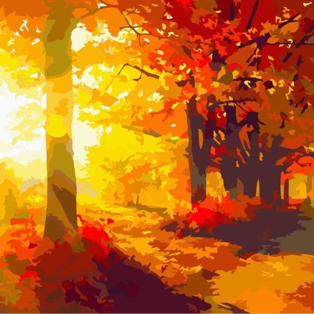 Оранжевый пейзаж