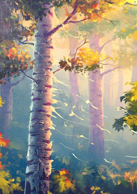 Лес иллюстрация