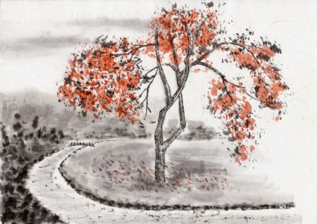 Осень набросок