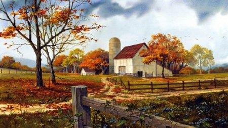 Художник john sloane осень