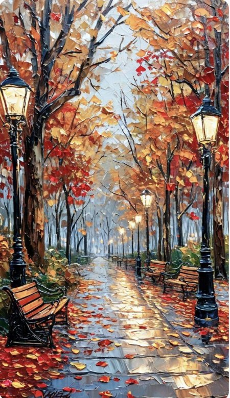 Леонид афремов картины аллея