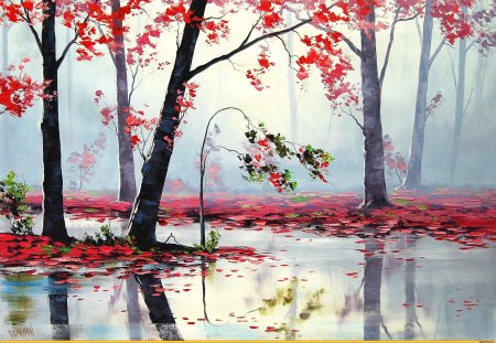 Рисунок красивый пейзаж