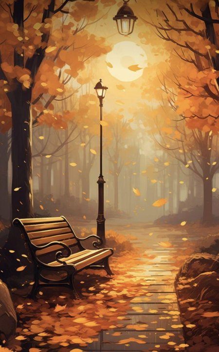 Картина маслом осенний пейзаж