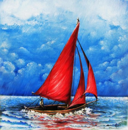 Картина море алые паруса