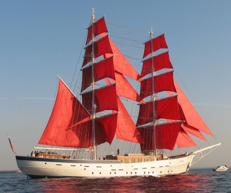 Бриг россия алые паруса