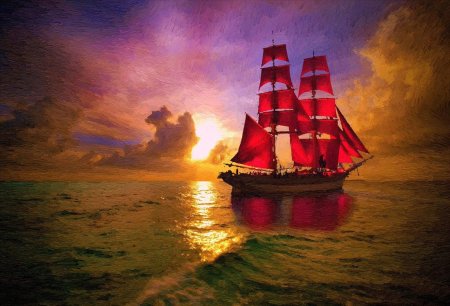 Корабль с алыми парусами