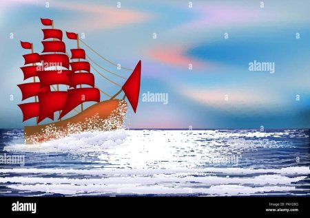 Кораблик с алыми парусами