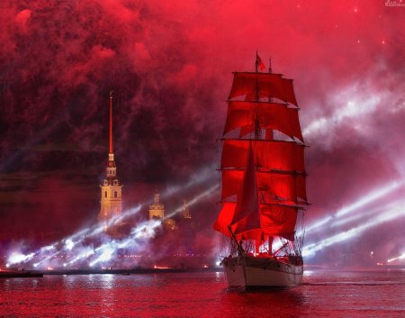 Алые паруса санкт-петербург салют