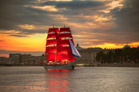 Нева река алые паруса