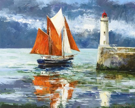 Картины по номерам алые паруса