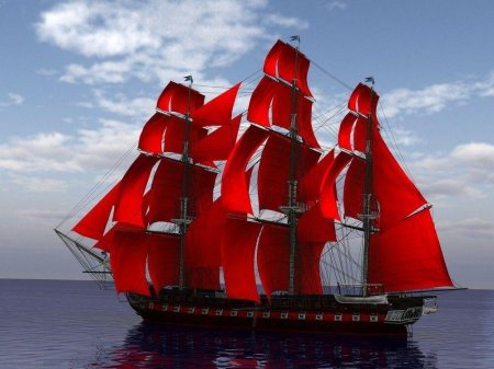 Корабль с алыми парусами