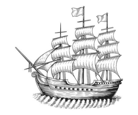 Корабли рисунки