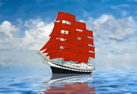 Корабли бригантина алые паруса