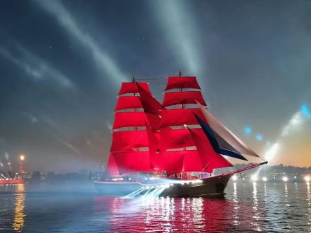 Корабль алые паруса бриг