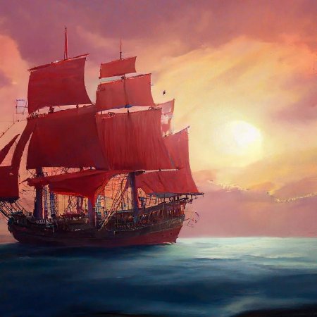 Парусник с алыми парусами