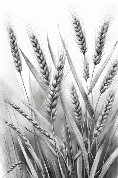 Колосок пшеницы раскраска