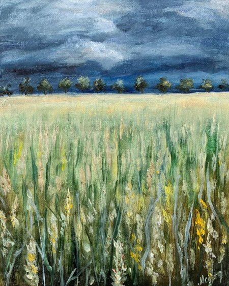 Конин художник пшеничное поле