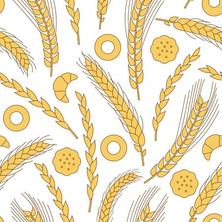 Пшеница вектор паттерн