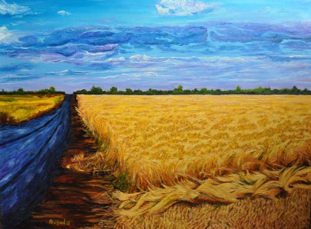 Аркадий олейник картины пшеничное поле
