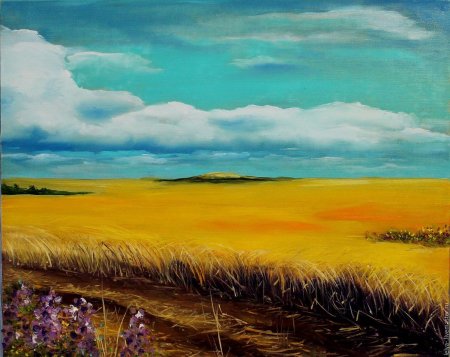 Куинджи поле пшеницы