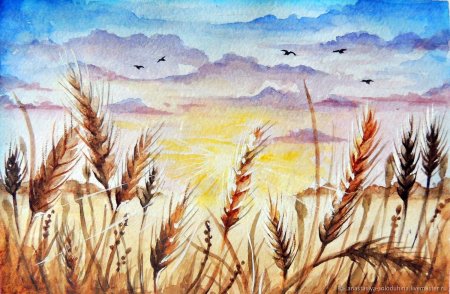 Аркадий олейник картины пшеничное поле