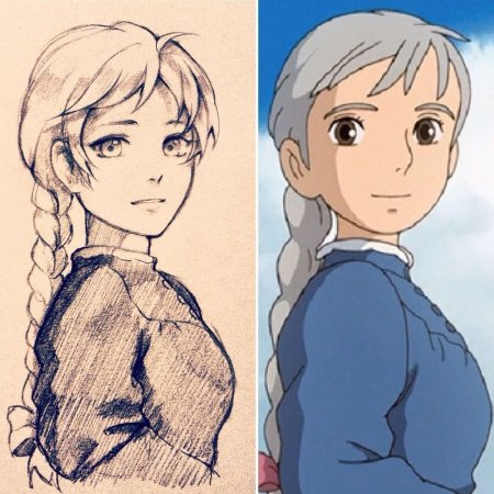 Ходячий замок софи молодая