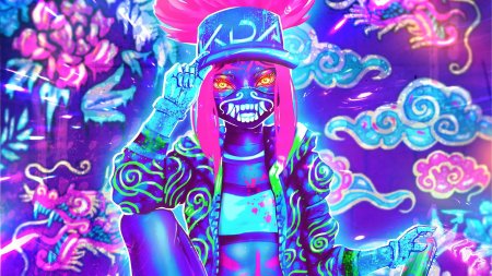 Акали k da неон