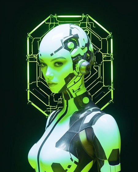 Киберпанк девушка