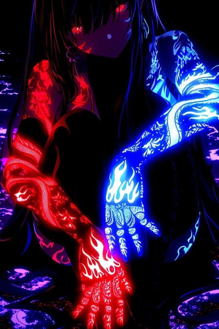 Неоновые арты