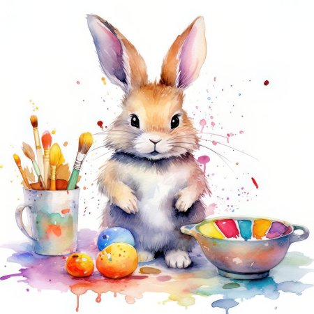 Пасха рисунок акварелью