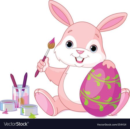 Кролик пасхальный рисунок