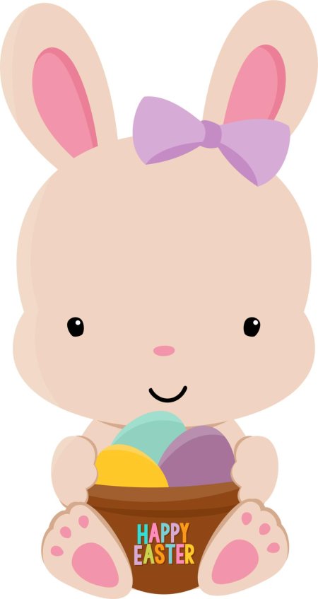 Пасхальный кролик (розовый)