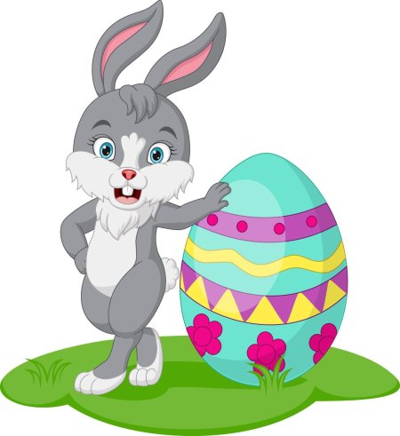 Пасхальный кролик вектор