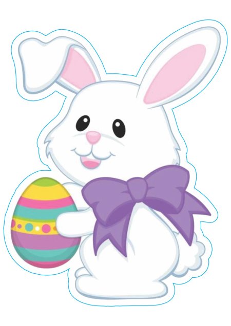 Зайчик пасхальный рисунок