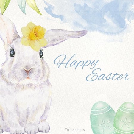 Акварельный зайчик