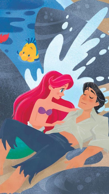 Русалочка мультфильм спасение принца