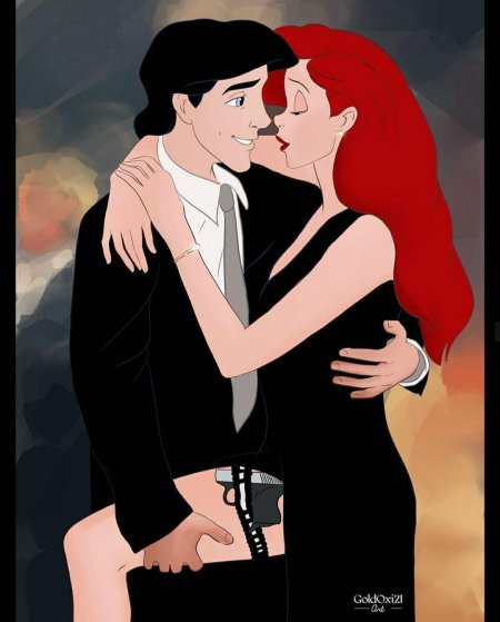 Русалочка и принц мультфильм дисней