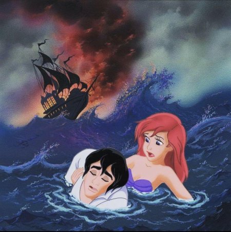 Ариэль спасает принца