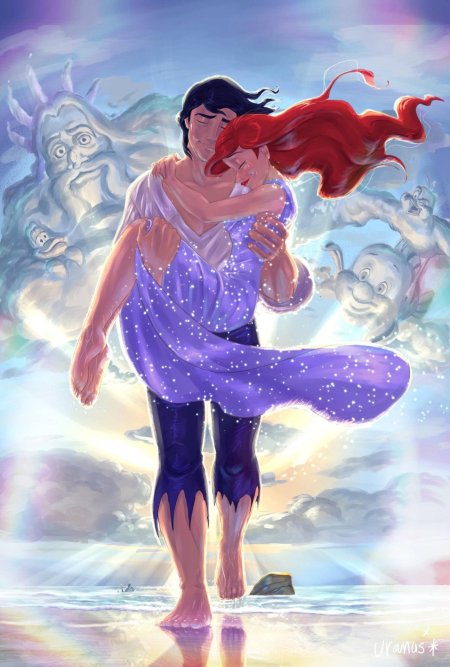 Русалочка ариэль и принц эрик