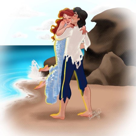 Русалочка ариэль и принц эрик