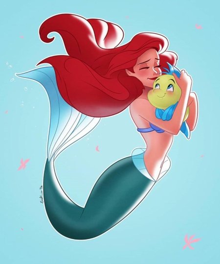 Ариэль и флаундер